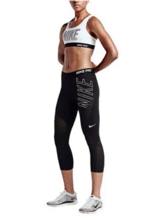 Nike Pants - Nike Pro Hyper Cool Capri Explore Logo Leggings